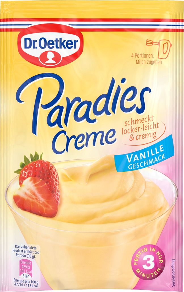 Oetker Crème Paradis Vanille 0,06 Kg Image du produit 