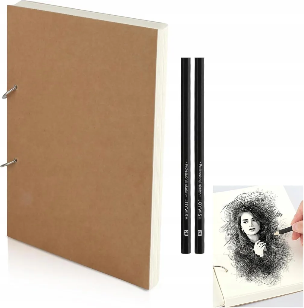 Dessinez sans Transpercer : Carnet A4 160g Papier Épais 150 Pages + Crayons