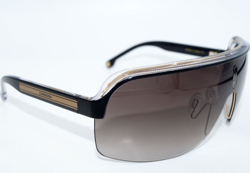 Carrera TOPCAR Sonnenbrille Für Herren – Schwarz/gold, Wrap-Style, UV400, Aus Italien
