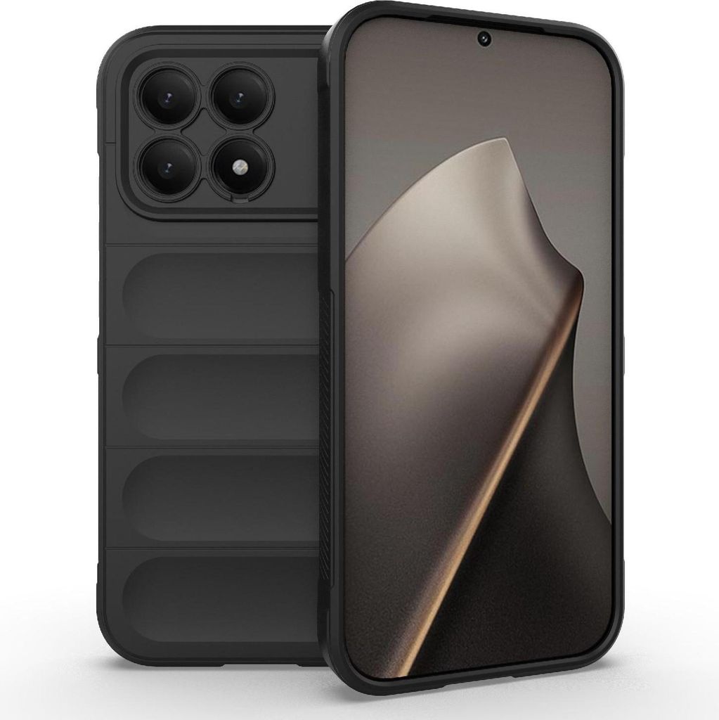 Handy Hülle TPU Flanell für Xiaomi Poco F8 Pro Magic Shield Kunststoff Schwarz