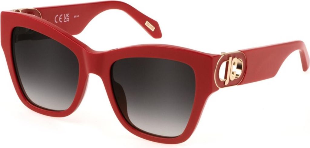 Just Cavalli SJC037 Rosso pieno lucido 54/19/140 Damen Sonnenbrillen