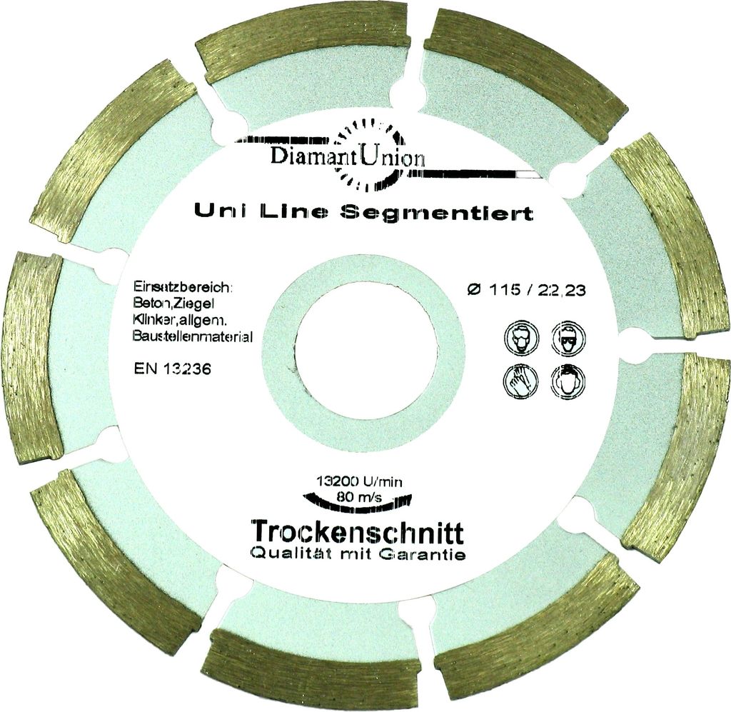 Diamant-Trennscheibe 'Uni Line' 115 x 22,2 x 2,0 mm, Trocken / Nass