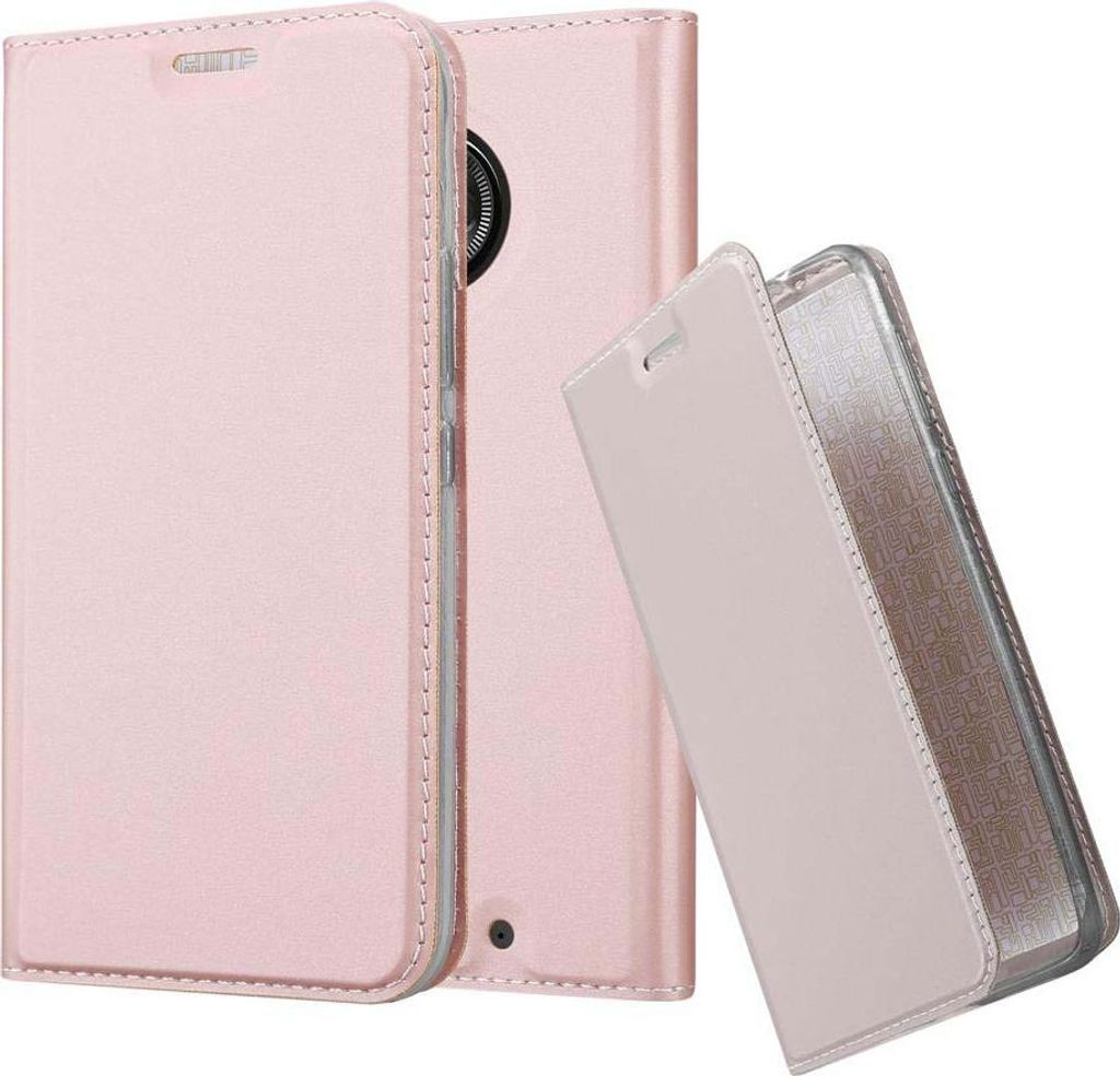 Cadorabo Handyhülle für Motorola MOTO X4 Schutz Hülle in Rosa Cover Etui Book Case Booklet