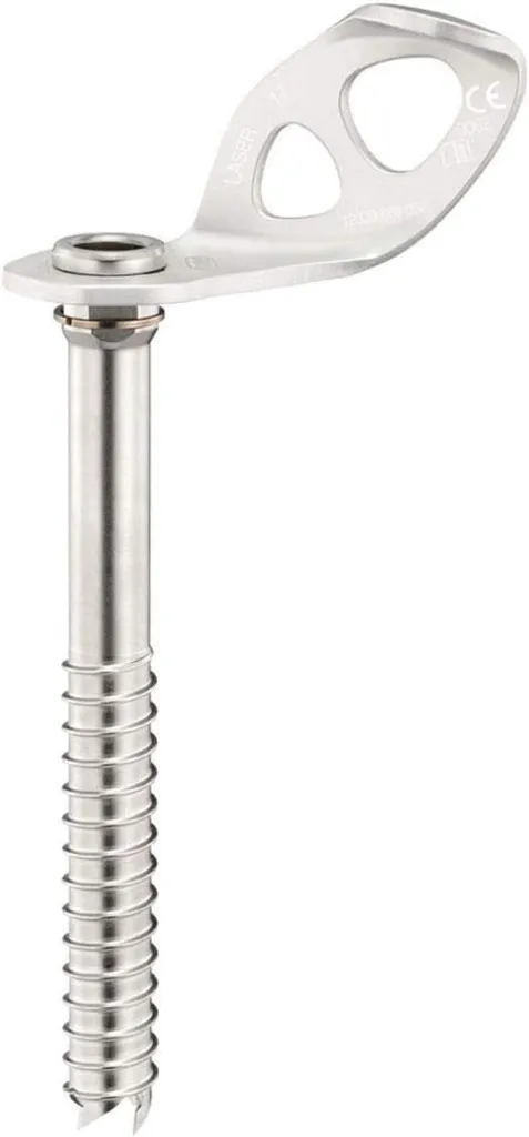 Petzl Laser Screw Argento 21 cm | Vite da Ghiaccio per Alpinismo Pro