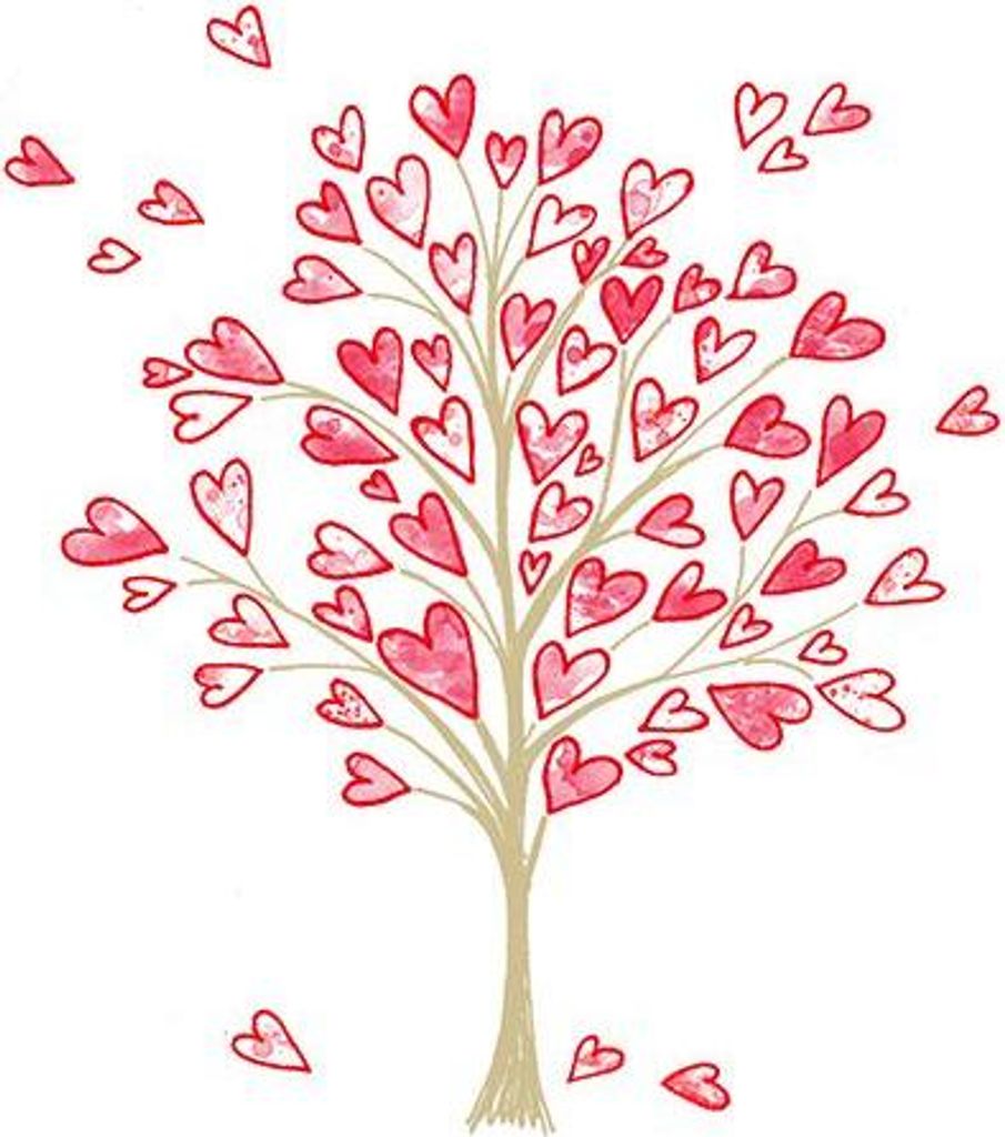 Braun & Company Servietten Motiv Love Tree 25 x 25 cm - 20er Pack