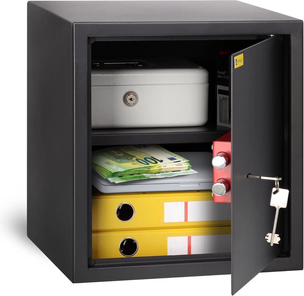 HomeSafe HV38K Möbeltresor mit Schlüssel 38x35x35cm HxBxT Produktbild 