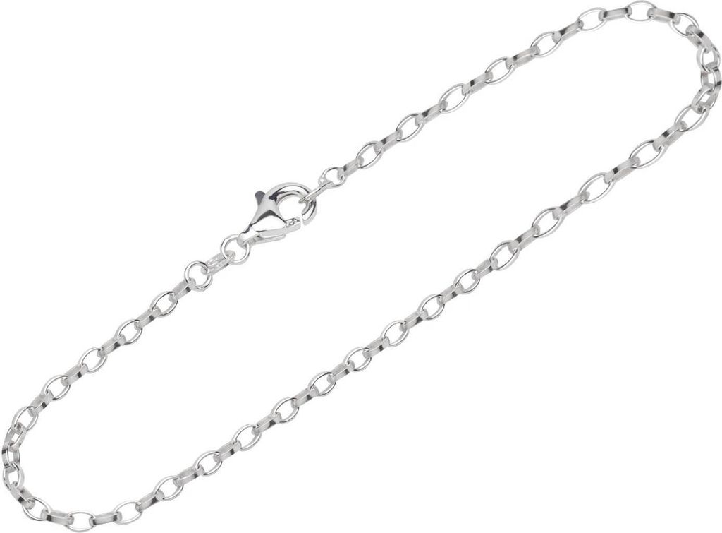 Armband 925 Sterling Silber 19cm Erbskette oval Damen Produktbild 