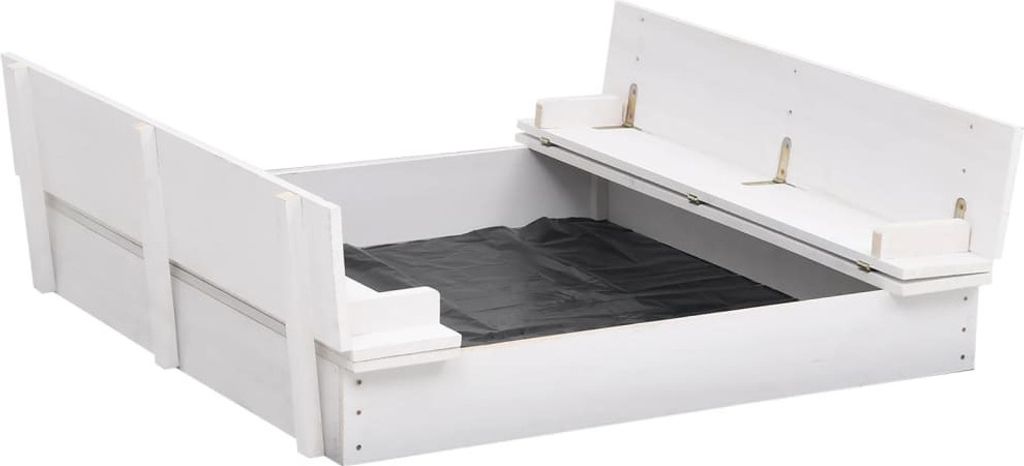 "2026 Promotion" Sandkasten Tannenholz Weiß 95x90x15 cm - Sandkästen CC8094