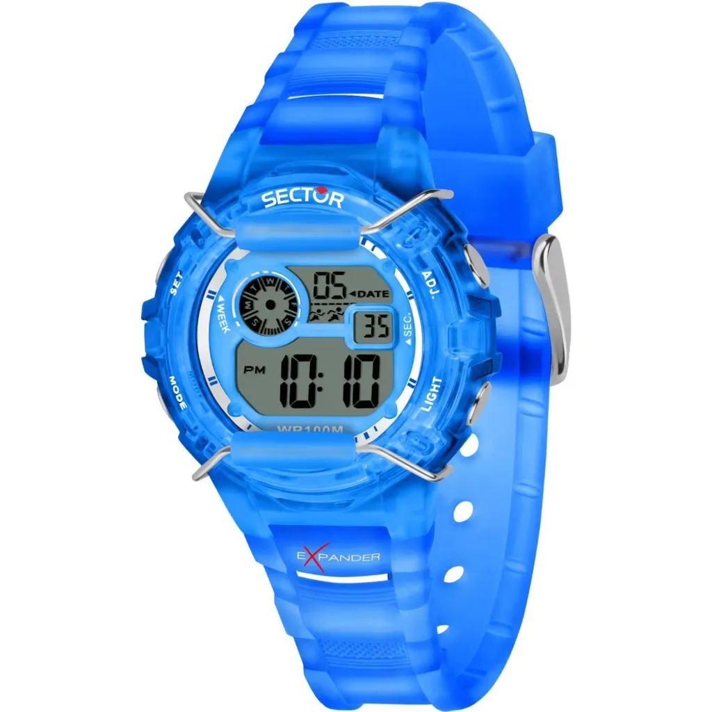 Sector R3251526001 Orologio Digitale Unisex EX-05 10ATM Blu