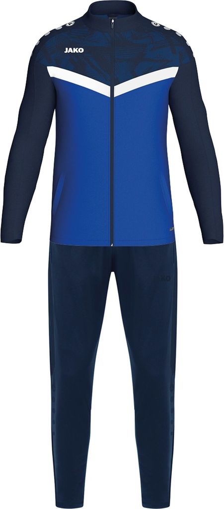 JAKO Kinder Polyesteranzug Iconic, Farbe:royal/marine, Größe:140