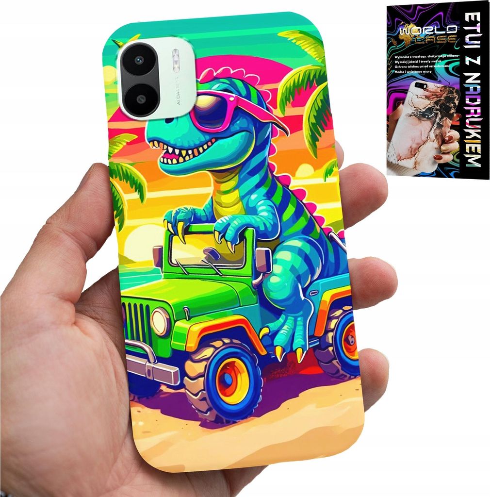 Fall Für Xiaomi Redmi A2 - Dinosaurier In Einem Lkw-Designs Für Kinder