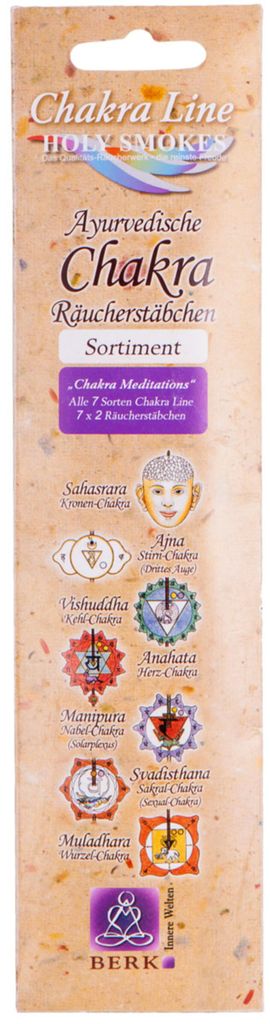 Holy Smokes Chakra Line kadidlové tyčinky - Čakrové Obrázek produktu 
