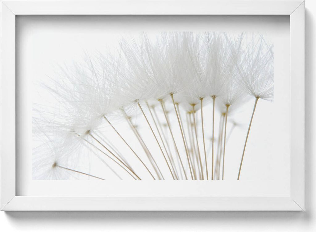 Weiße Schlauchboote– Wandbild mit Rahmen – Gerahmtes Bild – Wanddekoration – 30x20 cm – Weiß Rahmen
