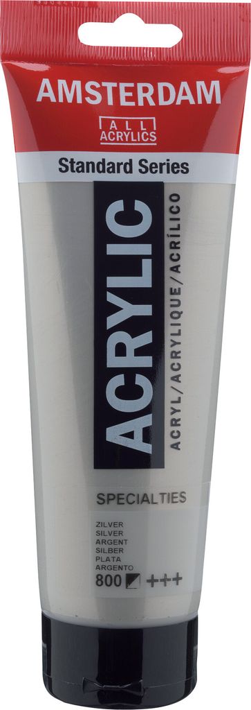 Amsterdam Standard Series Acrylfarbe Tube 250 ml Silber 800