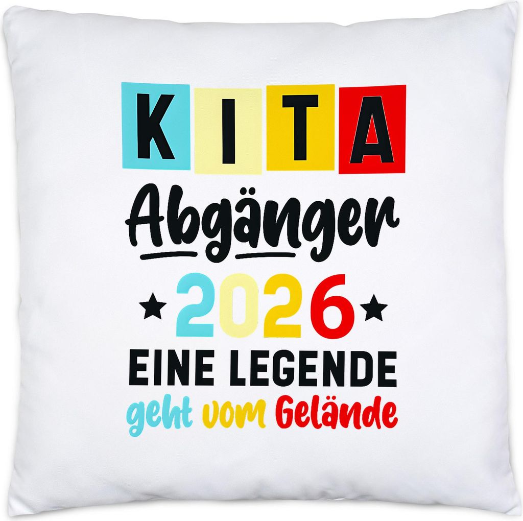 Kita Abgänger 2026 eine Legende geht vom Gelände Kissen Kita Abgänger Kindergarten Abschluss Geschenk