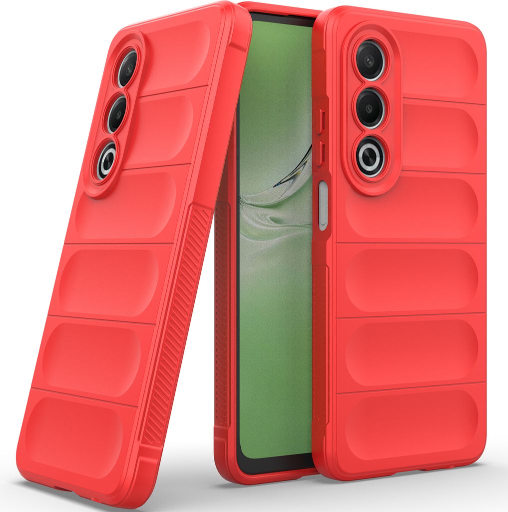 Handyhülle für Oppo K12x Weich TPU Silikon Stossfest Anti-rutsch Hülle Rot