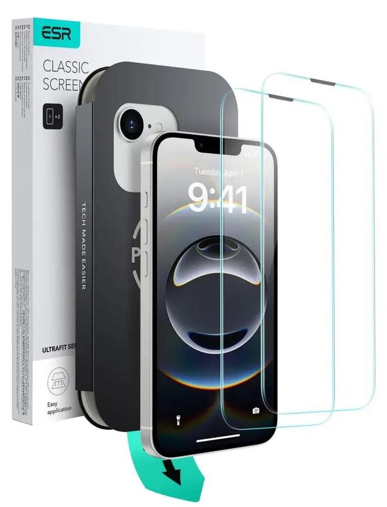 Vetro temperato 2-Pack Iphone 13 / 13 Pro / 14 / 16E Immagine del prodotto 