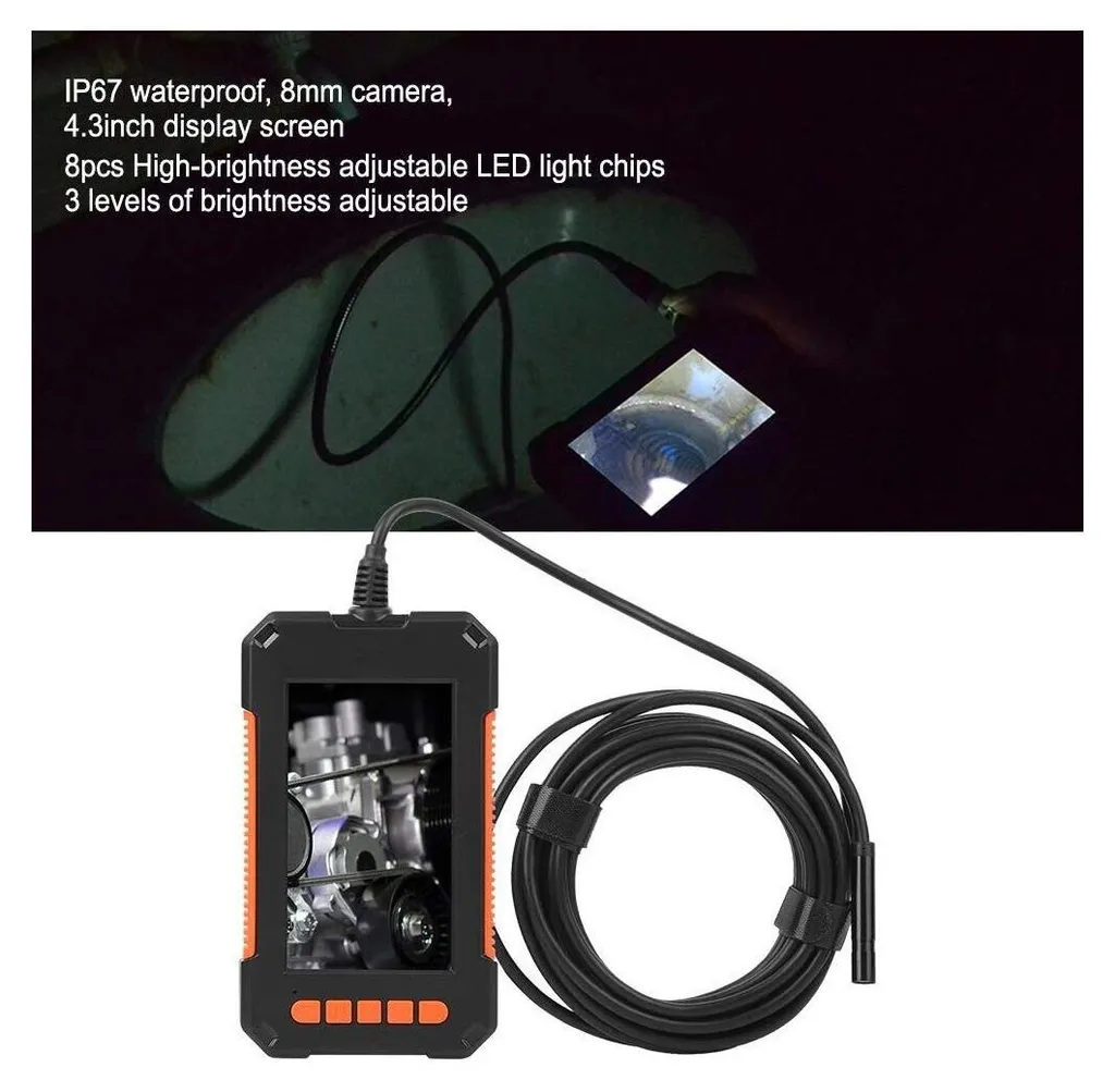 Endoscope industriel 5m avec moniteur intégré pour diagnostic précis - 9