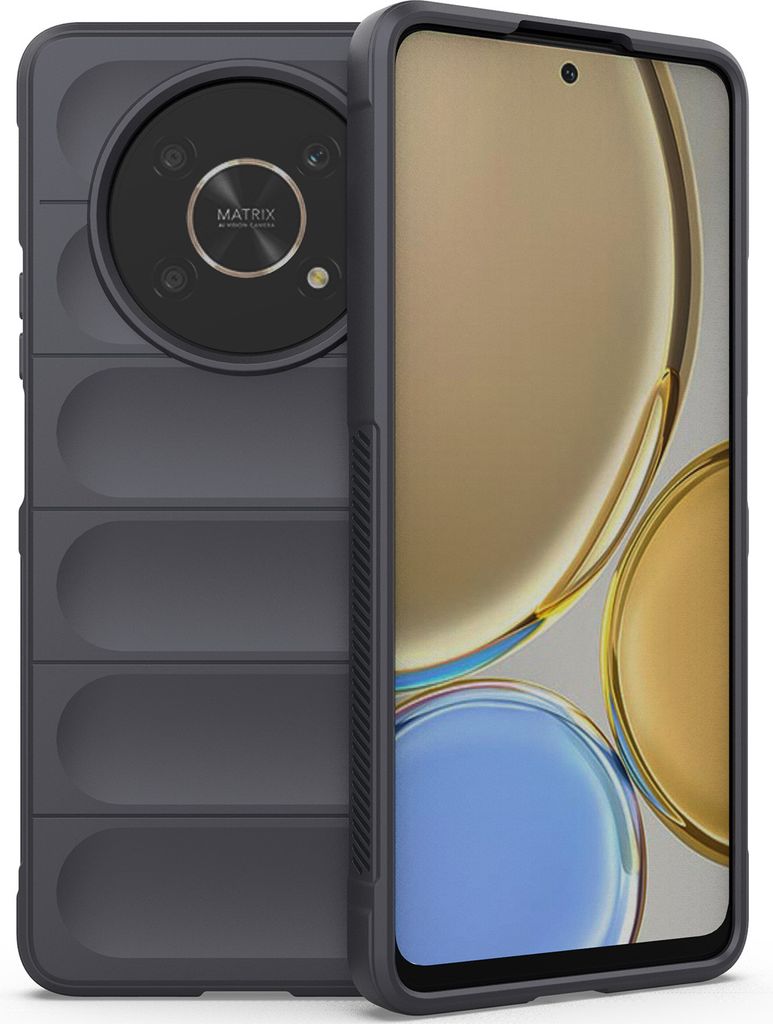 Honor X9 Hülle, Weich TPU Silikon Stossfest Anti-rutsch Schutzhülle für Honor X9 Dunkelgrau