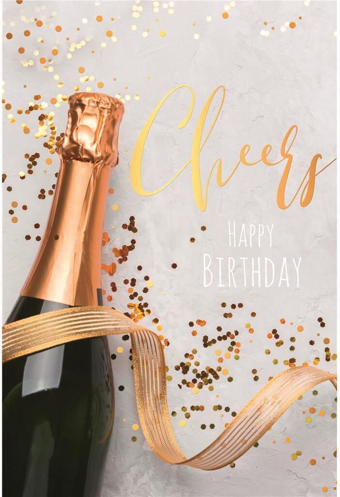 Geburtstag - Glückwunschkarte im Format 11,5 x 17 cm mit Umschlag