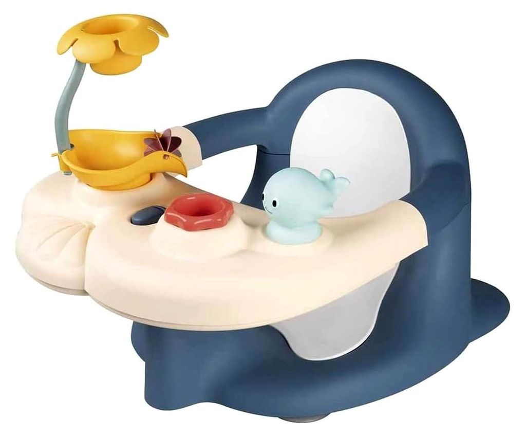 Smoby Toys - Little Smoby Baby-Badesitz ab 6 Monate - Badewannensitz mit Spieltisch und Badewannenspielzeug - Sitzhilfe für Babys und Kleinkinder ...
