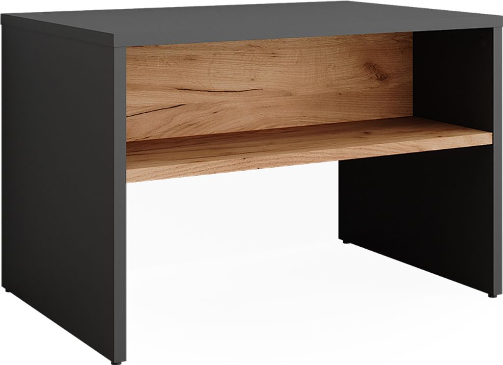 Lavica na topánky Vicco Orlando Antracit/zlatý dub 60 x 60 Obrázok produktu 