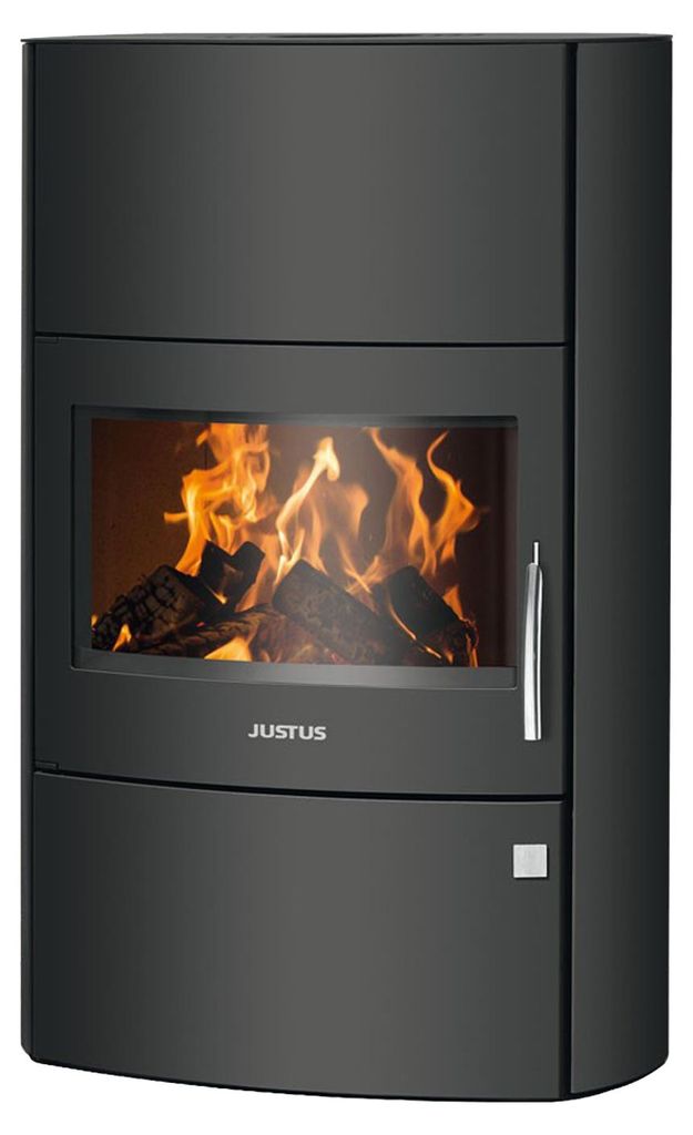 Justus | Kaminofen | Agero W+ | 7 kW | Stahl Schwarz Produktbild 