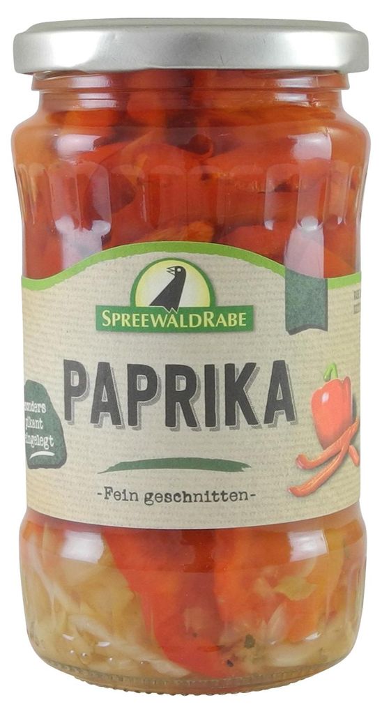 Spreewälder Paprika geschnitten (370 ml Glas) Produktbild 