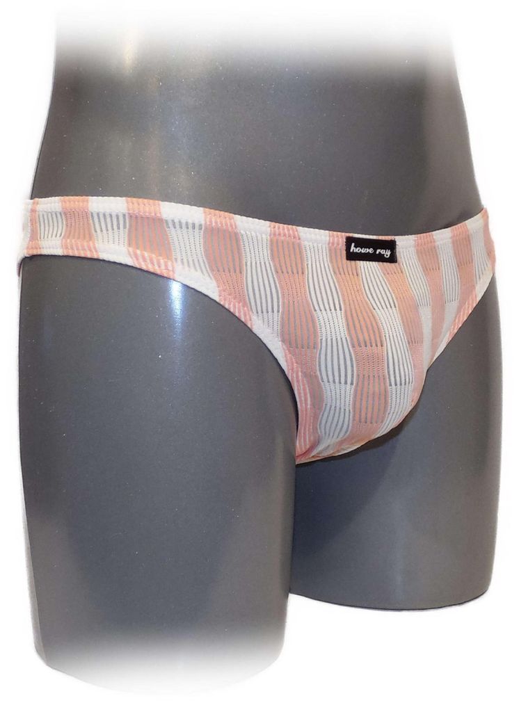 Mens Slips bulge pouch Slip Streifen