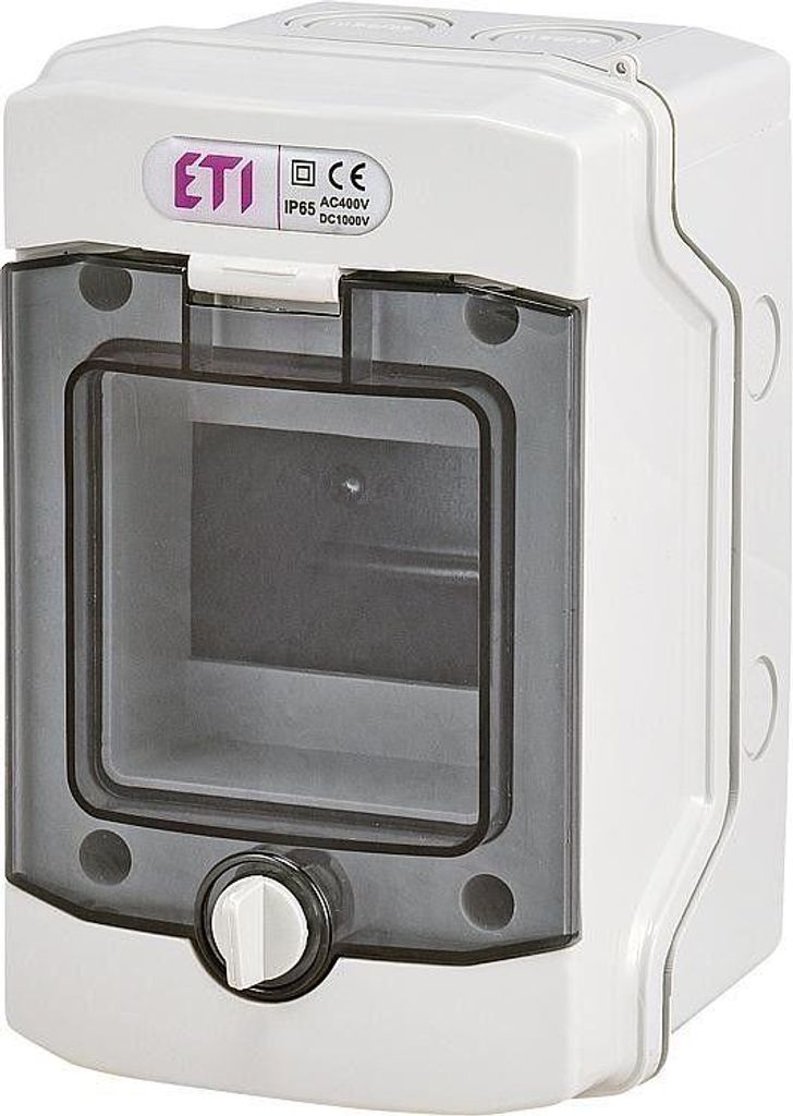 ETI Kleinverteiler Aufputz 1-reihig 4 Module Grau Produktbild 