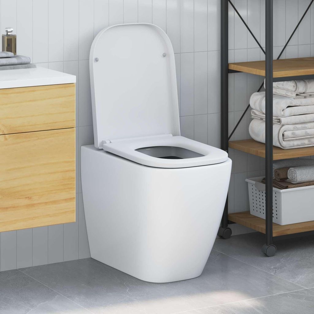 HOMMIE Toilettensitz Weiß 47,5x35x3,6cm Duroplast Promotion744821 - WC-Sitze