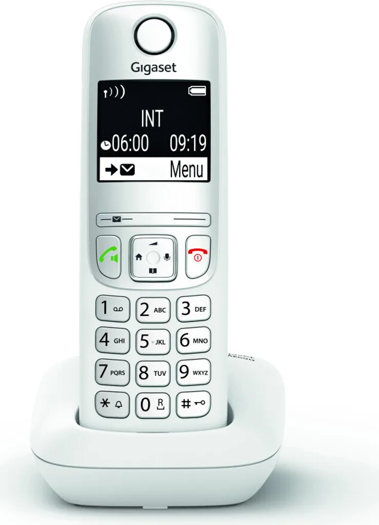 Téléphone sans fil AE690 Blanc pour maison - Confort d'appel optimal