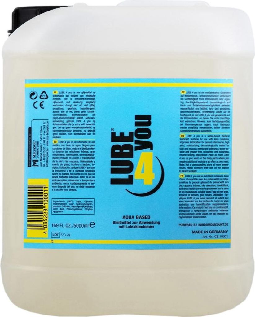 Loverelia Lube4You - im 5 Liter Kanister - für langanhaltende Intimmomente - spendet zusätzlich Feuchtigkeit