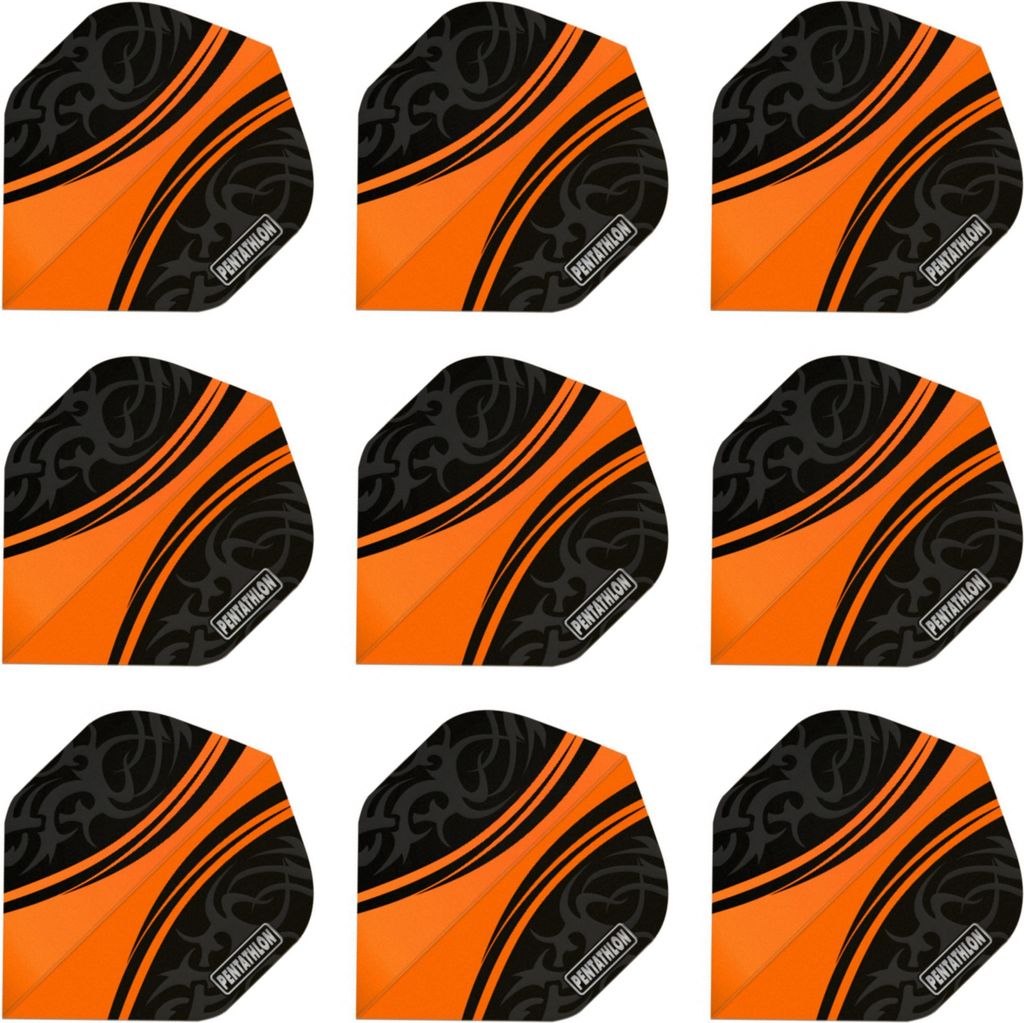 3 Set = 9 Dart Flight Pentathlon Colour Plus 100 Mikron Dart Flights Flight Standard