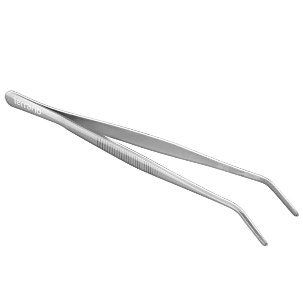 Pince inox courbée 25cm Terrario ViperTweez : ergonomie et résistance