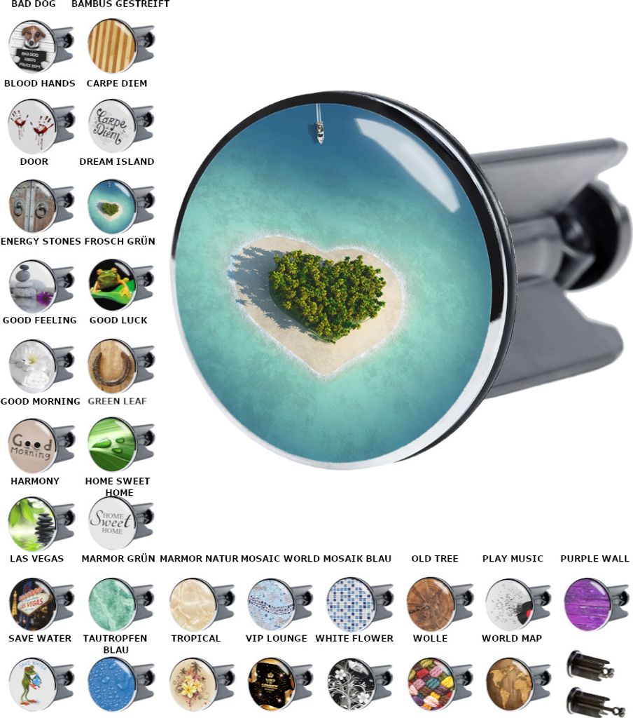 SANILO® Waschbeckenstöpsel, Dream Island Produktbild 