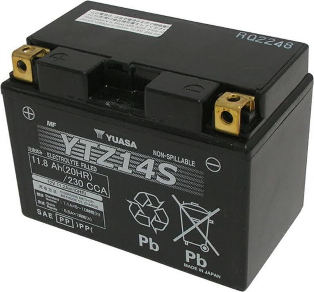 Batteria Yuasa YTZ14S 12V/11,2AH sigillata attivata Immagine del prodotto 