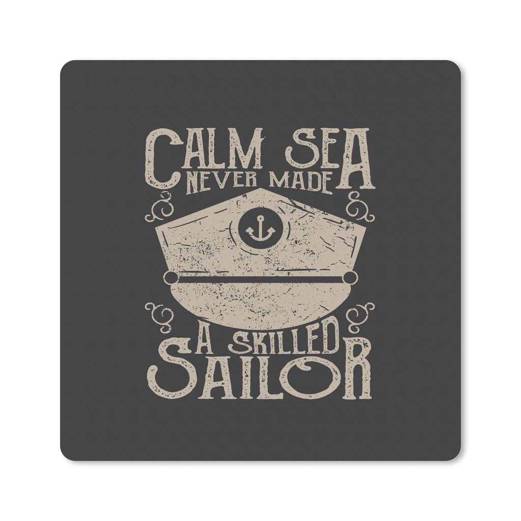 MuchoWow Mauspad Mousepad Jahrgang - Segeln - Hut 20x20 cm - Mousepads - Maus Mat - Pad - Mausunterlage - Desk Mat - Bureauartikeln