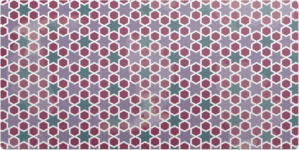 Geometrisches Muster– Schreibtischunterlage – Schreibtisch Tischunterlage – 120x60 cm – Unterlage Groß Schreibtischmatte