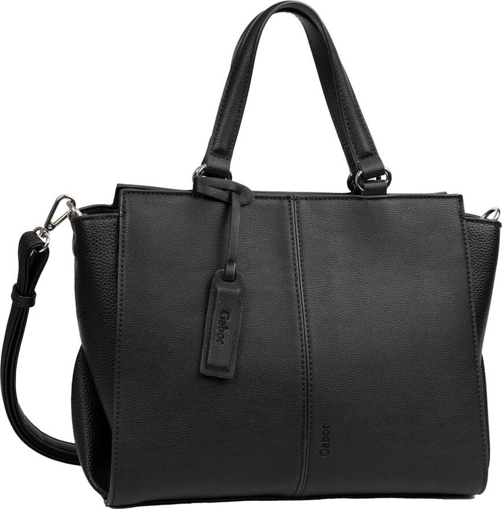 Gabor Handtaschen Marleen, Zip shopper L, black, Schwarz