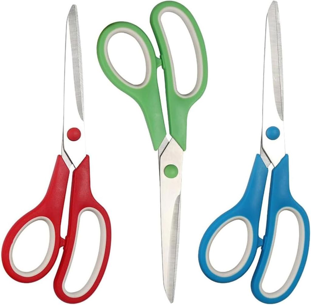 Schere-Set (3 Stück), linkshändige Schere aus Edelstahl, Produktbild 