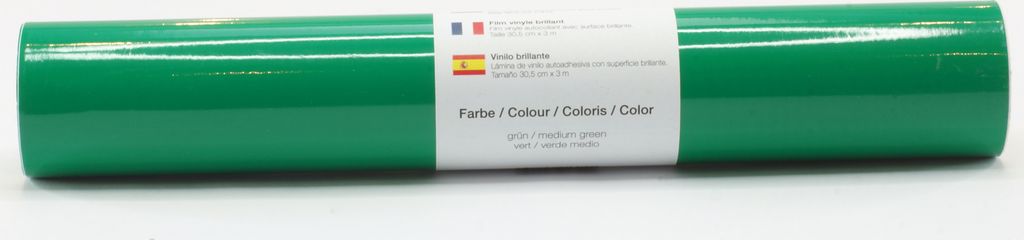 Kreativplotter Vinylfolie glänzend GRÜN 30,5x300 cm