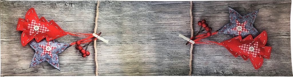 Tischläufer Weihnachten 150 x 40 cm mit weihnachtlichen Motiven