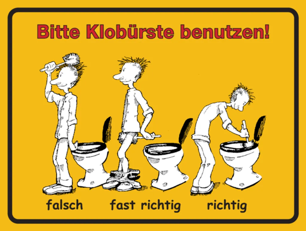 WCKennzeichnung Bitte Klobürste benutzen Kaufland.de
