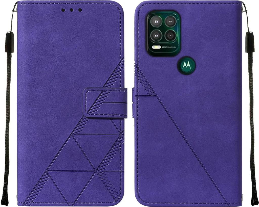 Custodia Portafoglio Motorola Moto G Stylus 5G 2021 | Pelle Goffrata Viola