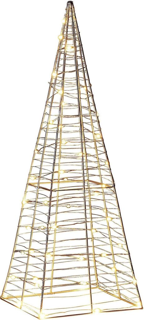 BELIANI Outdoor Weihnachtsbeleuchtung LED Weiß Weihnachtsbaum 60 cm für Außen Deko Adventsdekoration Gartendekoration