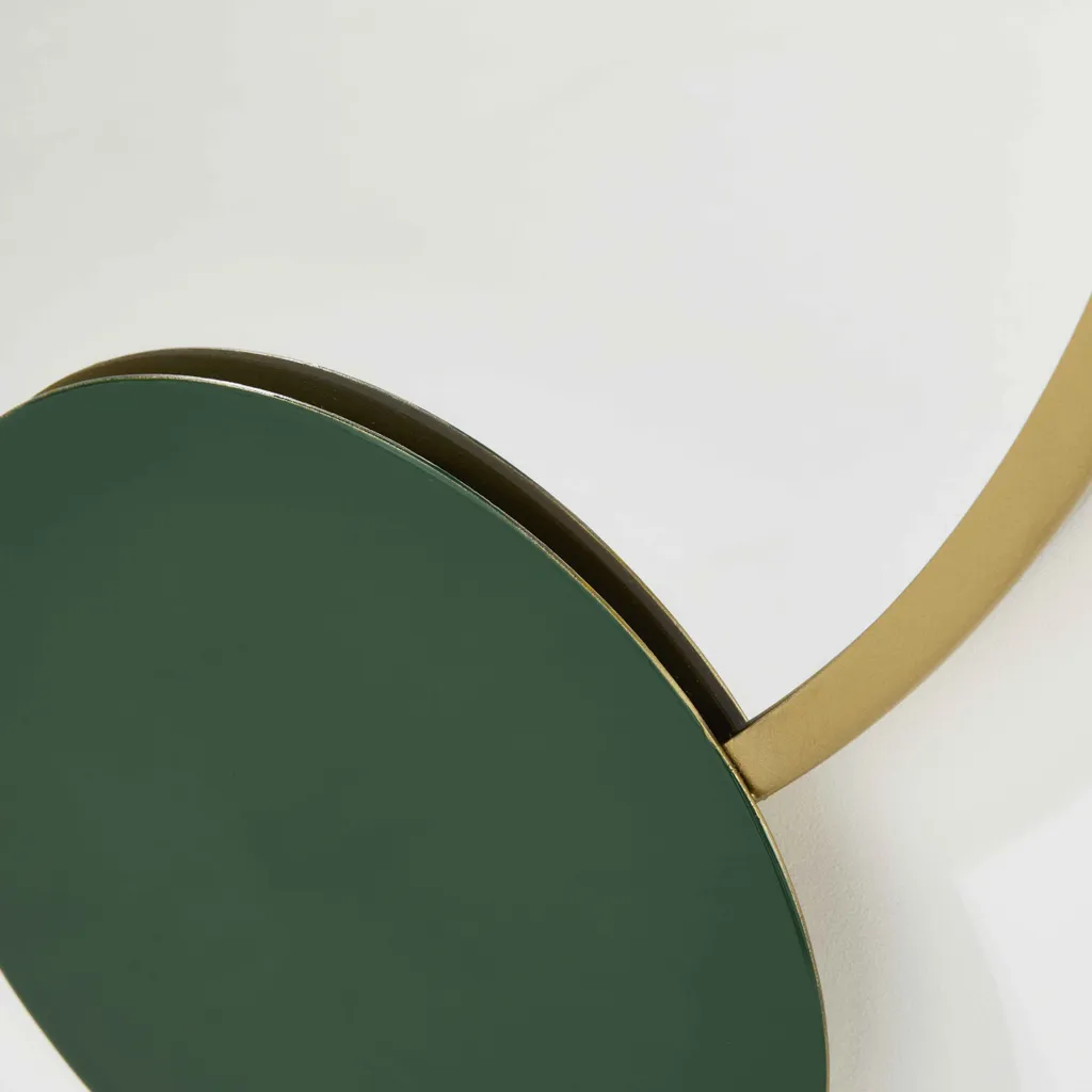 Miroir Décoratif Design avec Cadre Émaillé 67 cm pour Salon et Entrée