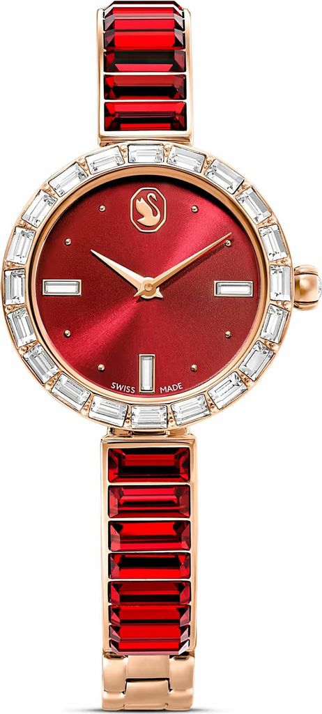 Swarovski Armbanduhr Damen Matrix bangle rot rosegold Produktbild 