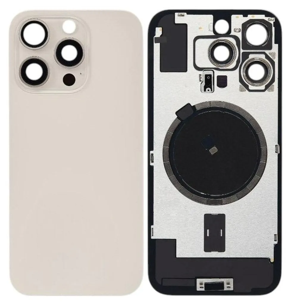 Coque iPhone 16 Pro Max en verre Desert Titanium avec objectif intégré - 3