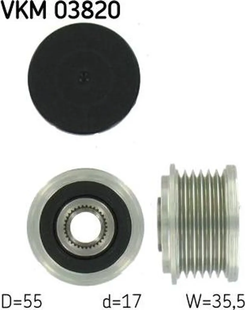 Roue libre alternateur SKF VKM03820 haute résistance pour Classe S E